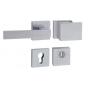 Security handle TUPAI CUBO/SQUARE - HR 3230/2275 - Brushed chrome