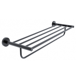 Towel shelf with holder NIMCO UNIX BLACK